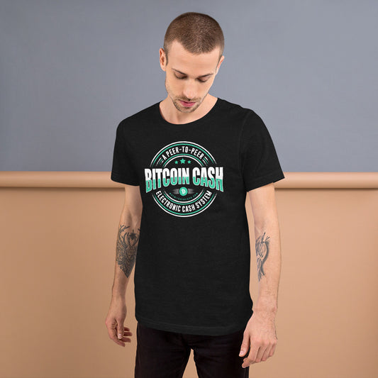 BITCOIN CASH P2P CASH 2 Short-sleeve unisex t-shirt
